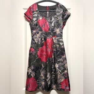 RARE Mad Men Collection Banana Republic Begonia Dress Feminine Retro Floral 2